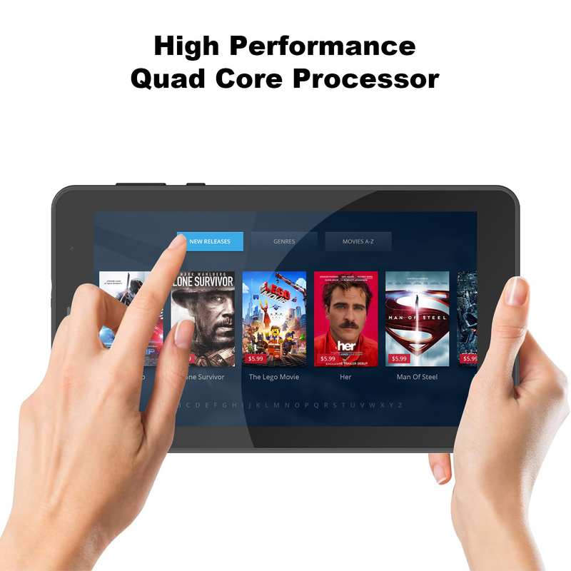 Tablet Wifi C idea 7 inci dengan Casing Penyimpanan 8+256GB Prosesor Quad Core Layar Sentuh IPS 600x1024 CM516 hitam