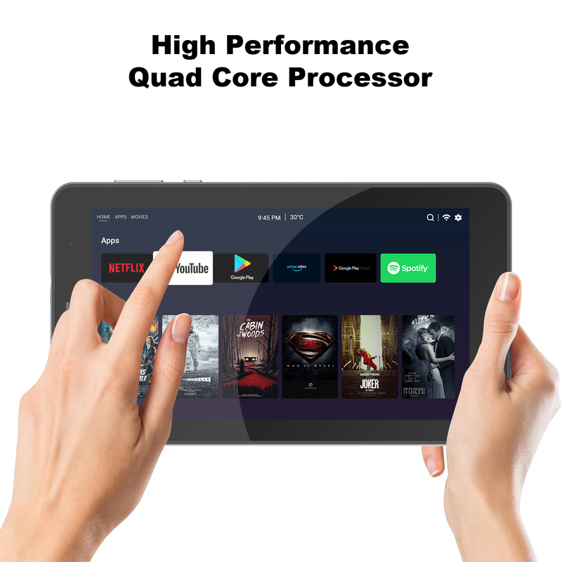 C idea Tablet Wifi 7 inci dengan Case 8+256GB Storage Quad Core Processor 600x1024 IPS Touchscreen CM516 perak