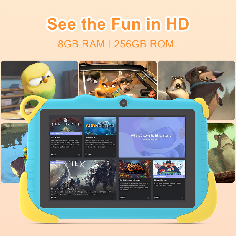 C Idea Tablet Cerdas Pendidikan Android 15 7 Inci Untuk Siswa CM78 biru