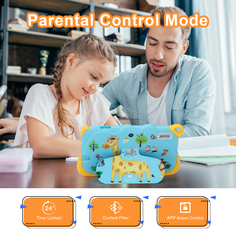 C Idea Tablet Cerdas Pendidikan Android 15 7 Inci Untuk Siswa CM78 biru