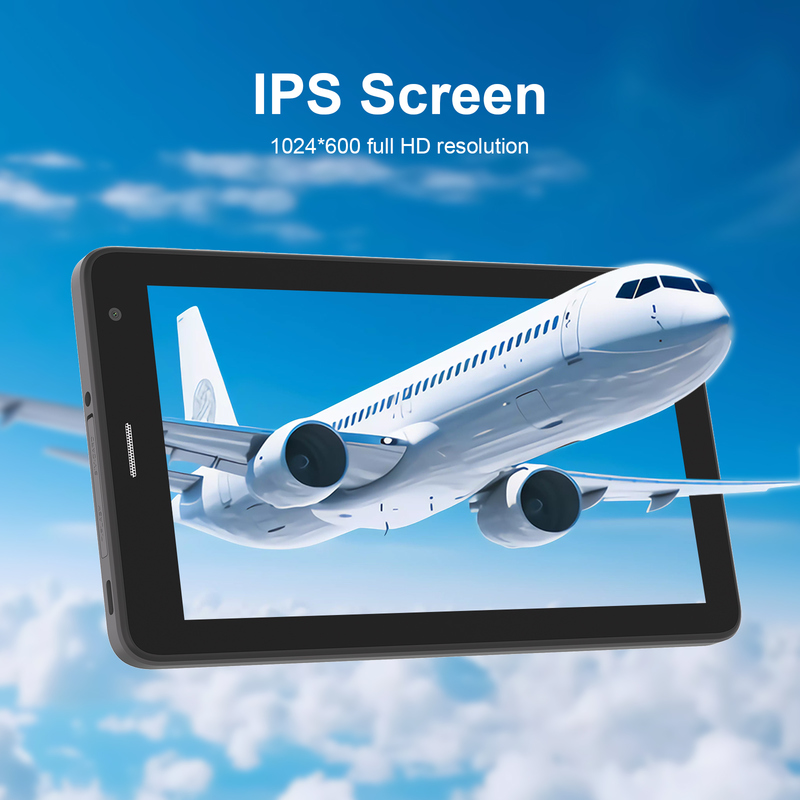 Tablet Wifi C idea 7 inci dengan Casing Penyimpanan 8+256GB Prosesor Quad Core 600x1024 IPS Layar Sentuh CM528 hitam