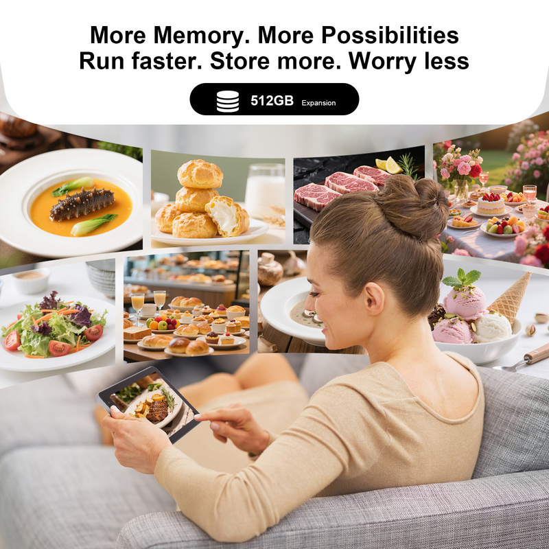 C idea Tablet Wifi 7 inci dengan Case 8+256GB Storage Quad Core Processor 600x1024 IPS Touchscreen CM528 Gray