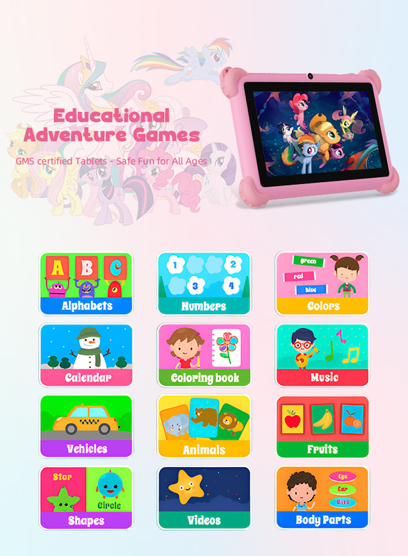 C Idea Tablet Cerdas Pendidikan Android 14 7 Inci Untuk Siswa CM88 merah muda