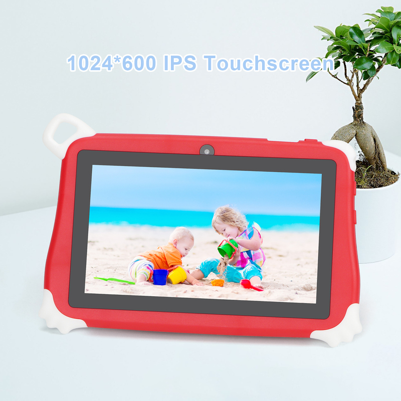 C Idea Android 15 Kids Tablet 8+256GB Tablet Pendidikan Kidspad dengan Friendly APP CM86 merah
