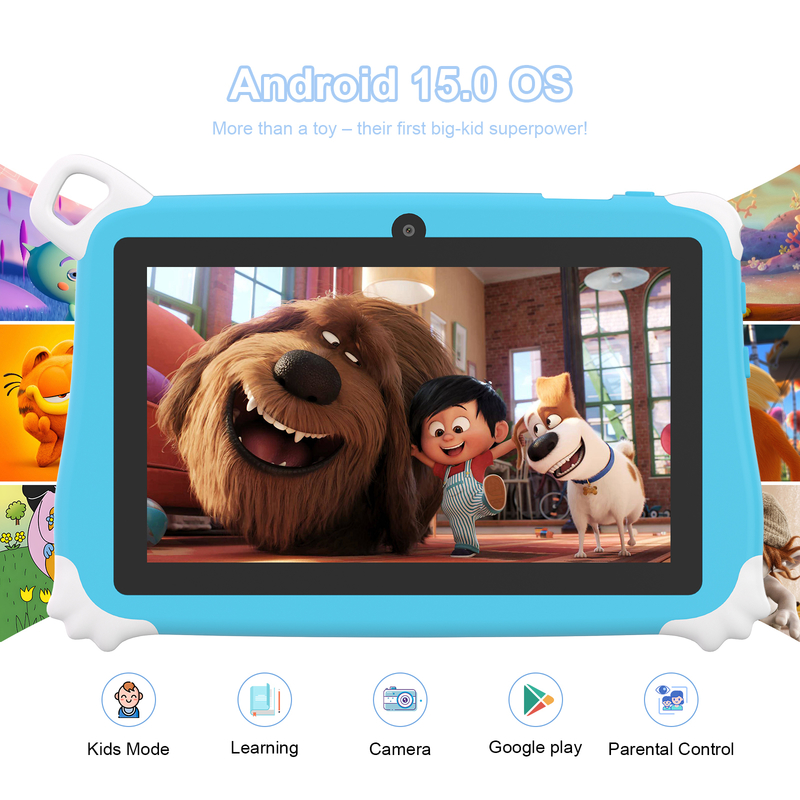 Tablet Anak C Idea Android 15 8+256GB Tablet Edukasi Kidspad dengan Aplikasi Ramah CM86 biru