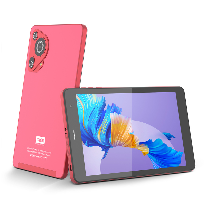 C idea Youth red 8 Inch Tablet Android 15 dengan slot kartu tf, WiFi,8GB +512GB, 800*1280 IPS incell CM828
