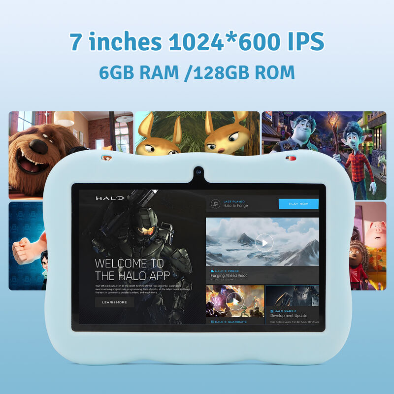 C idea Youth 7 Inch Tablet Android 15 dengan slot kartu tf, WiFi,6GB +128GB, 1024*600 IPS incell CM66