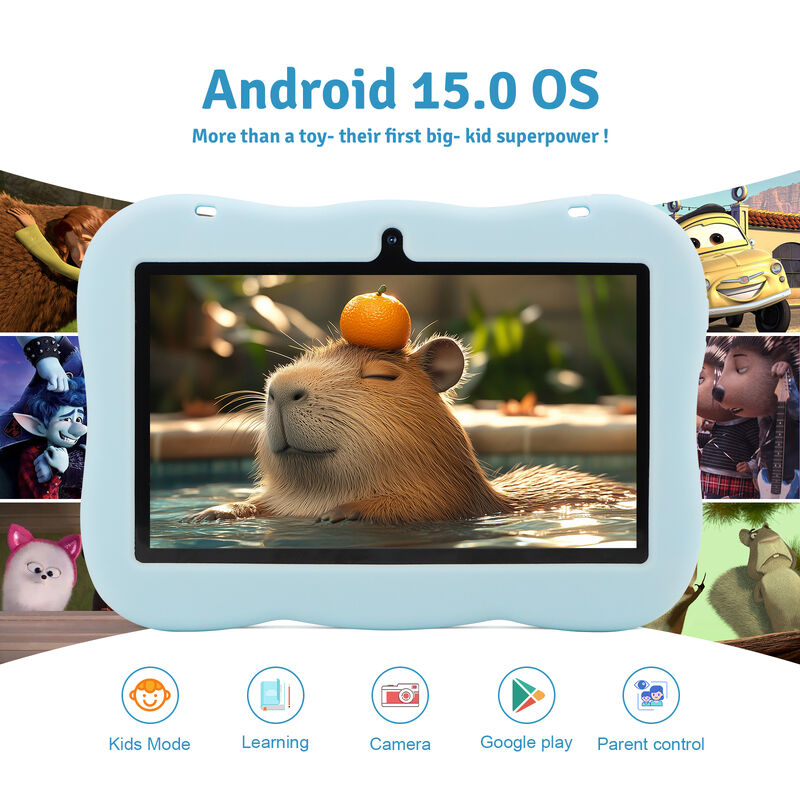 C idea Youth 7 Inch Tablet Android 15 dengan slot kartu tf, WiFi,6GB +128GB, 1024*600 IPS incell CM66