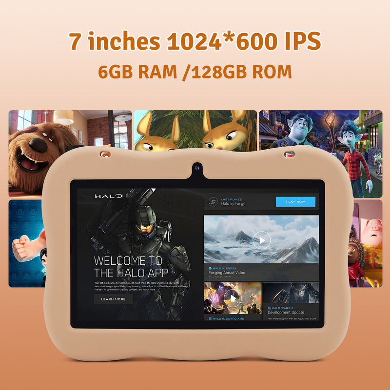 C idea Youth 7 Inch Tablet Android 15 dengan slot kartu tf, WiFi,6GB +128GB, 1024*600 IPS incell CM66