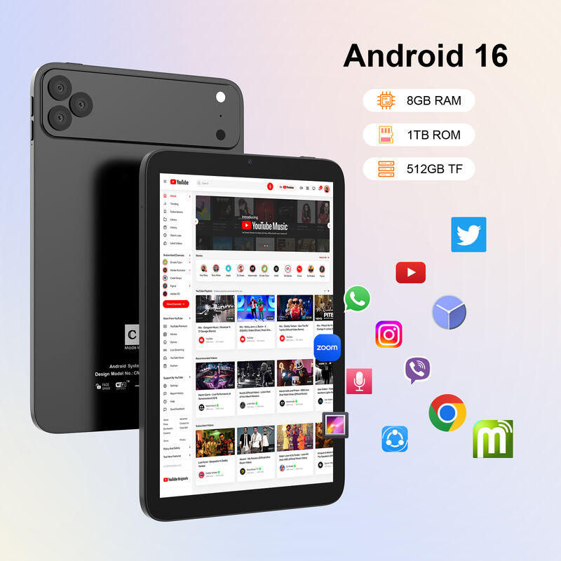 C ide 10,1 inci Android Wifi Touch Screen hitam Tablet PC dengan 5G Keyboard Quad-core CM10017Air