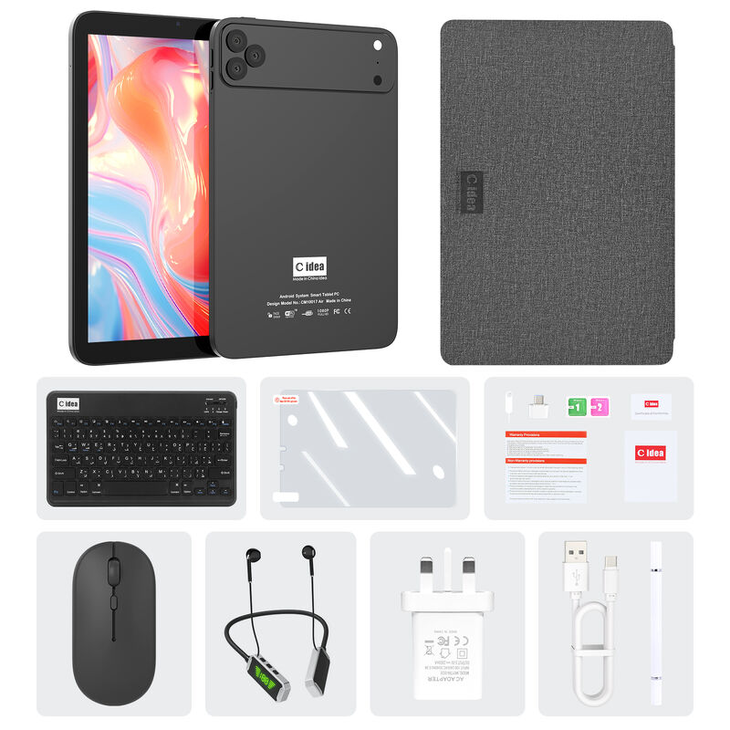 C ide 10,1 inci Android Wifi Touch Screen hitam Tablet PC dengan 5G Keyboard Quad-core CM10017Air