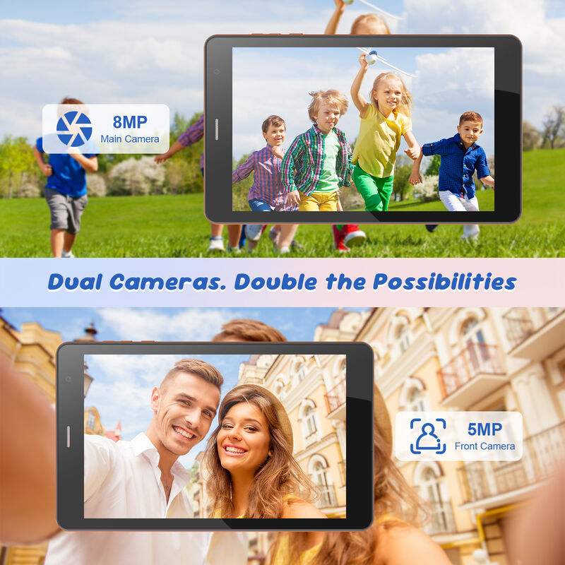 C idea 7 inci Tablet Wifi dengan Casing Penyimpanan 8+256GB Prosesor Quad Core Layar Sentuh IPS 600x1024 CM517 air