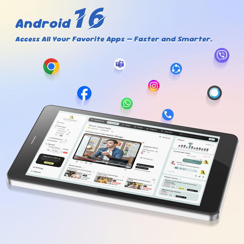 C idea 7 inci Tablet Wifi dengan Casing Penyimpanan 8+256GB Prosesor Quad Core Layar Sentuh IPS 600x1024 CM517 air