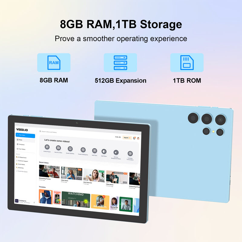 C Idea 10.1 Inch Tablet PC Qualcomm Android Tablet untuk Pendidikan CM9000ultra Biru
