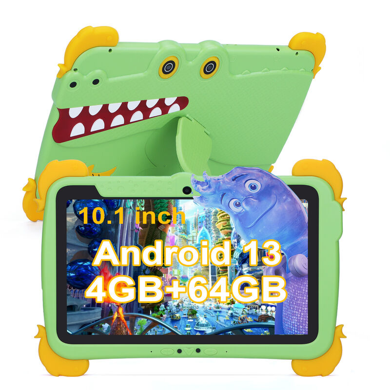 C idea Kids Tab 10.1inch Android 13 Tablet untuk Anak 4GB RAM 64GB ROM Perlindungan Mata Layar sentuh untuk anak-anak 3-8 tahun