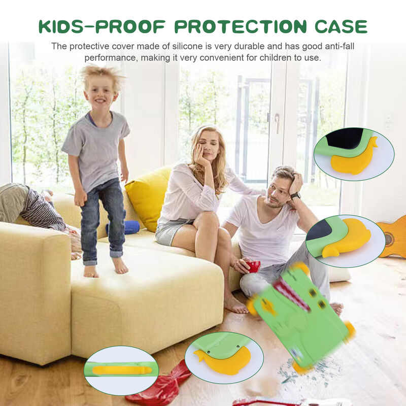 C idea Kids Tab 10.1inch Android 13 Tablet untuk Anak 4GB RAM 64GB ROM Perlindungan Mata Layar sentuh untuk anak-anak 3-8 tahun