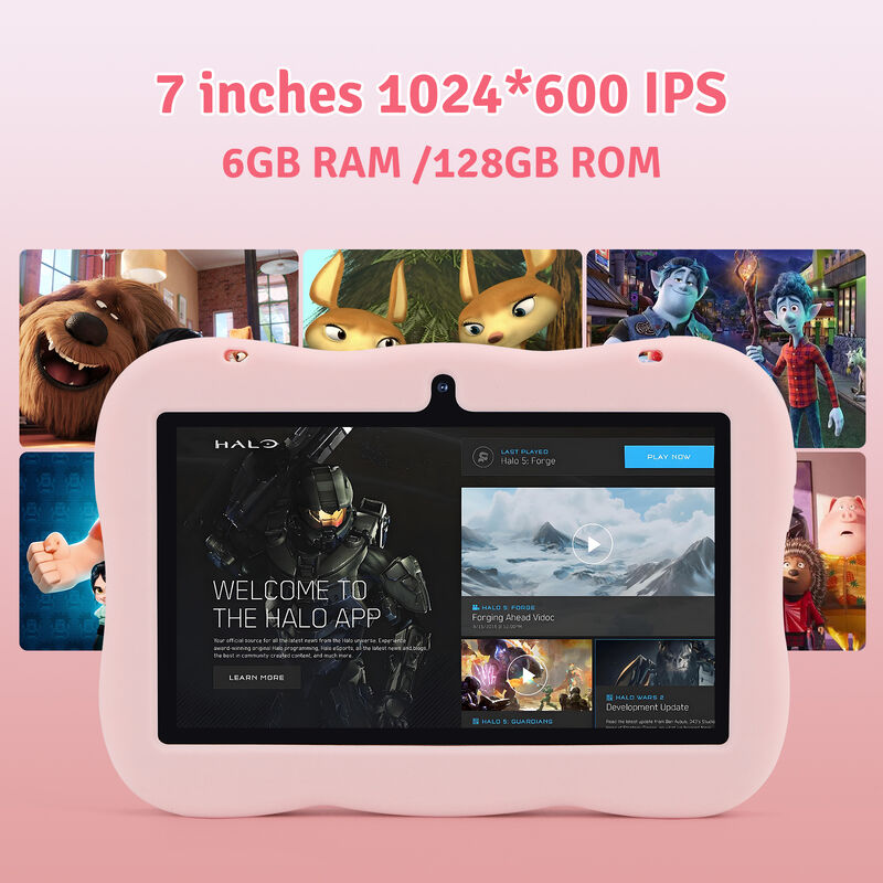 C idea Youth 7 Inch Tablet Android 15 dengan slot kartu tf, WiFi,6GB +128GB, 1024*600 IPS incell CM66