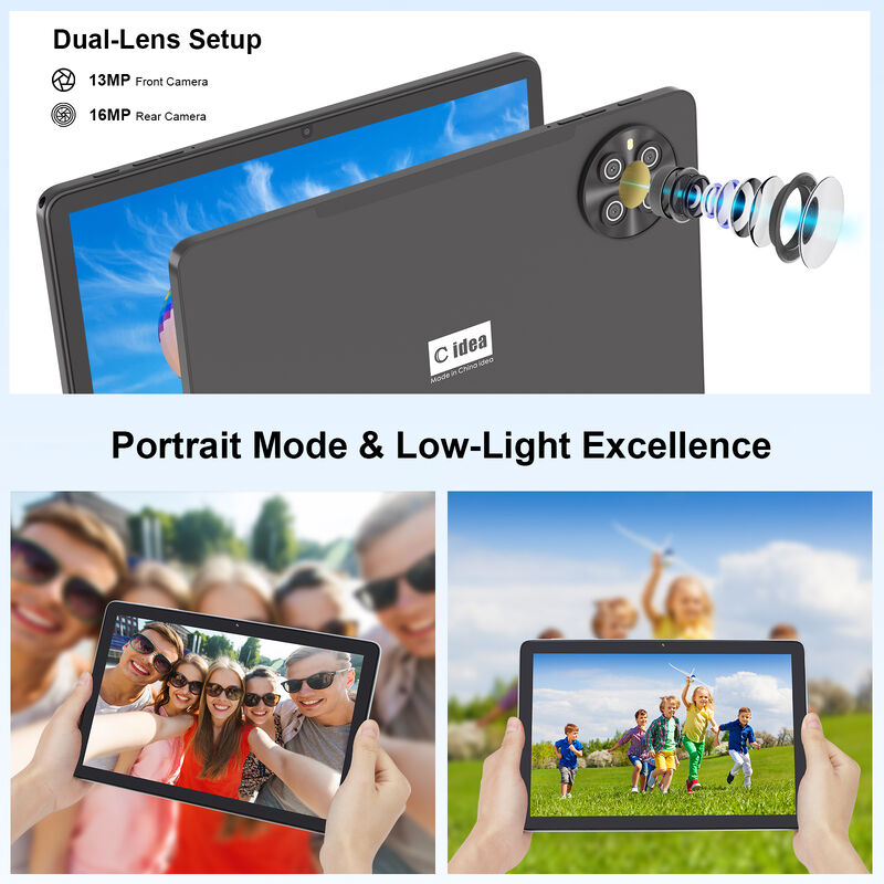 C Ide Factor CM8800 Plus Layar HD 10.1 Inci Sistem Android 8GB + 1TB Penyimpanan Besar Tablet PC Dewasa dengan Keyboard Mouse