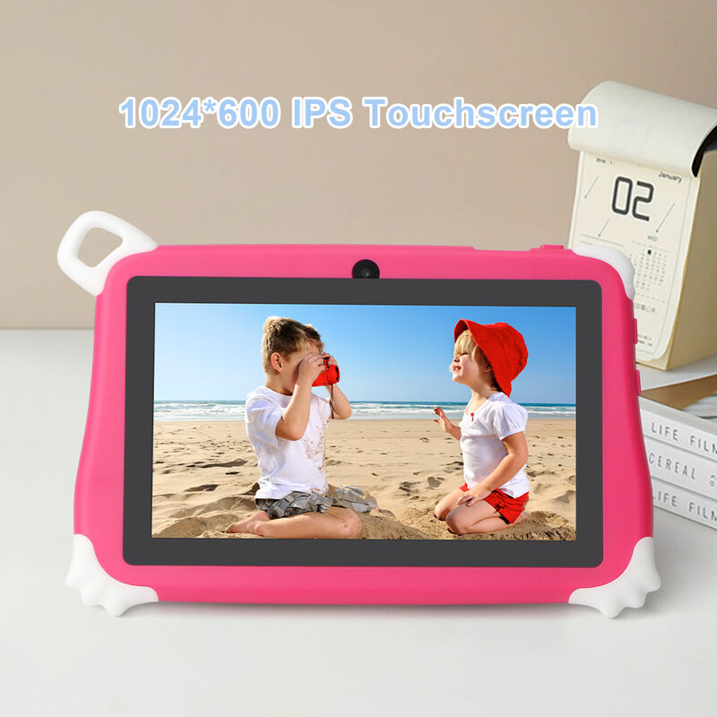 C Idea Tablet PC Anak Baru 7 Inci 8GB RAM 256GB ROM Android 16 Wi-Fi Tahan Jatuh Penggunaan Pendidikan (CM86-Pink)