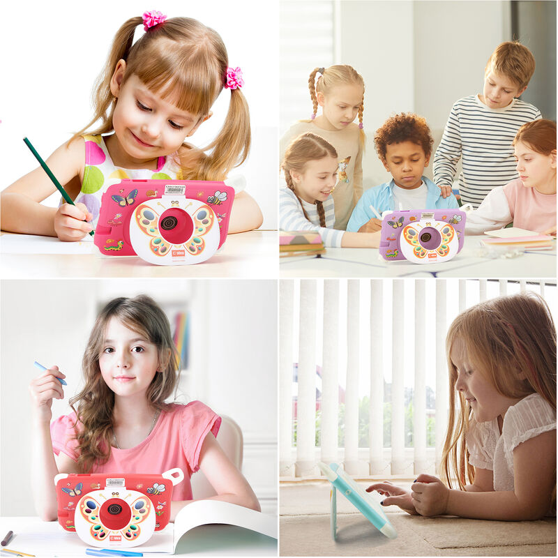 C Idea Tablet PC Anak Baru 7 Inci 8GB RAM 256GB ROM Android 16 Wi-Fi Tahan Jatuh Penggunaan Pendidikan (CM86-Pink)